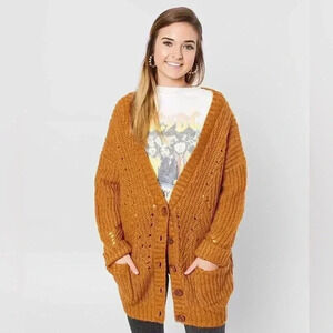 New Buckle Daytrip Women’s Size XS Cardigan Sweater Open Southwest Oversized